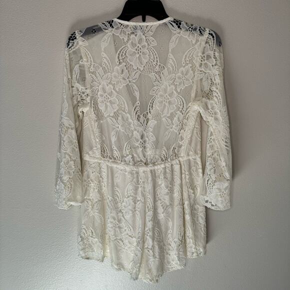 Show Me Your MuMu Roxy Romper Lace Romper Women Size XS - Picture 8 of 14
